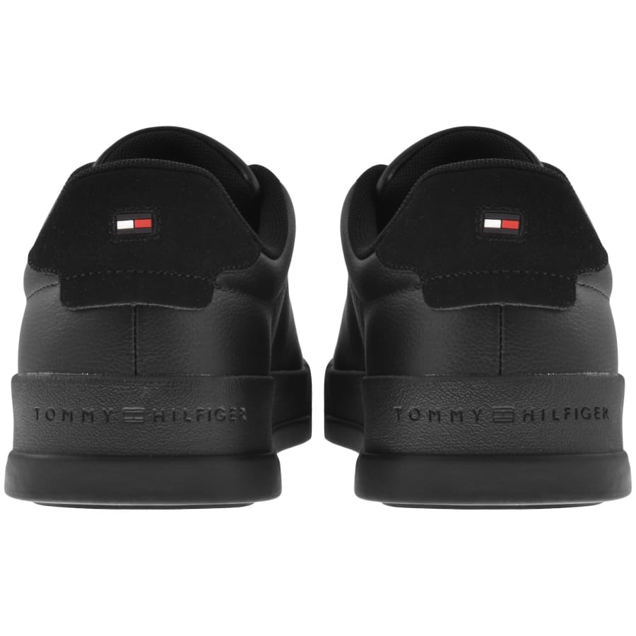 Tommy Hilfiger Court Leather Grain Sneaker Black